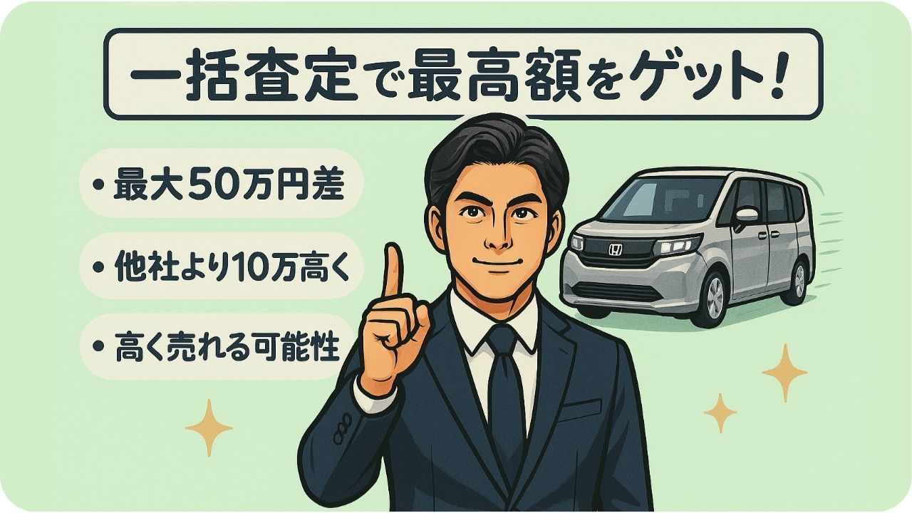 💰一括査定で最高額をゲット!