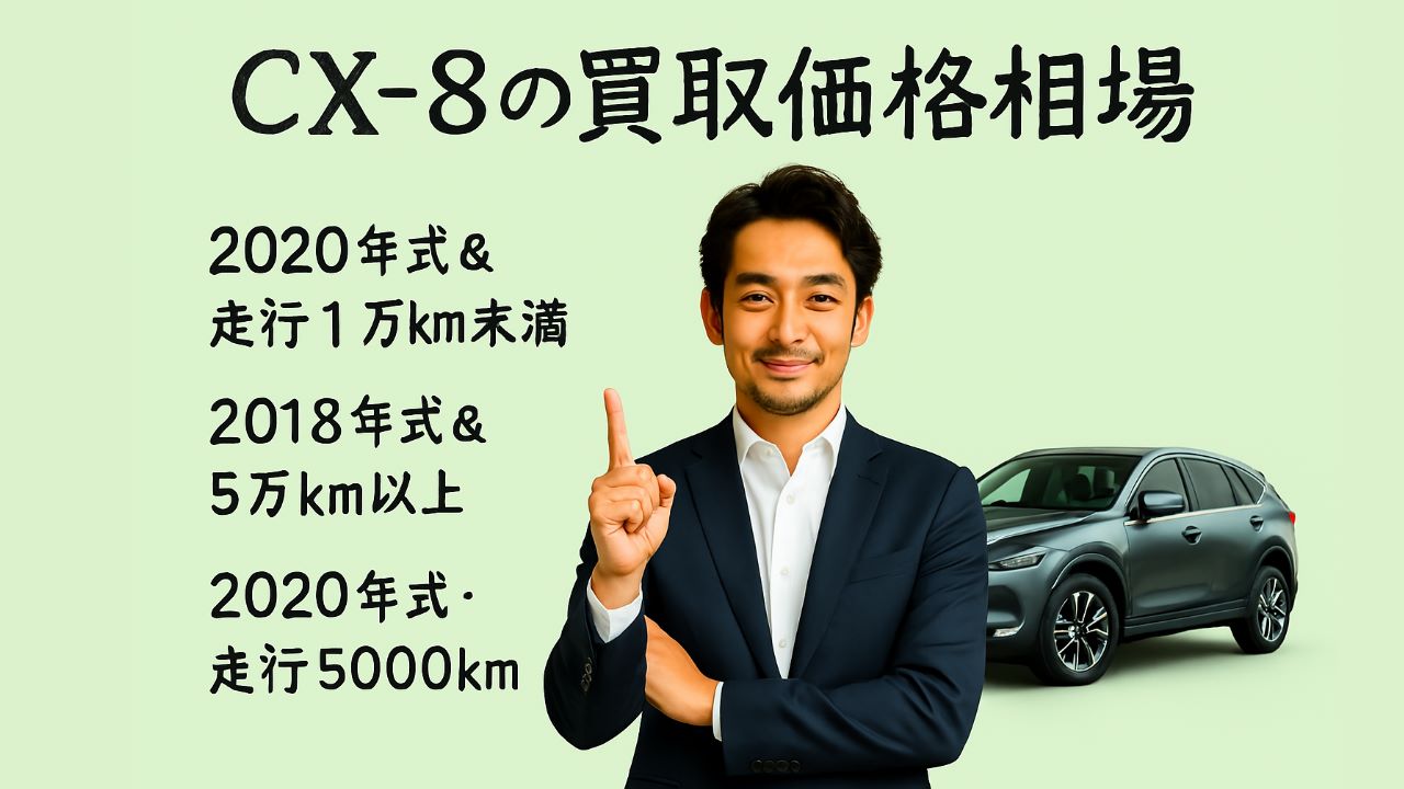 CX-8の買取価格相場を徹底チェック！