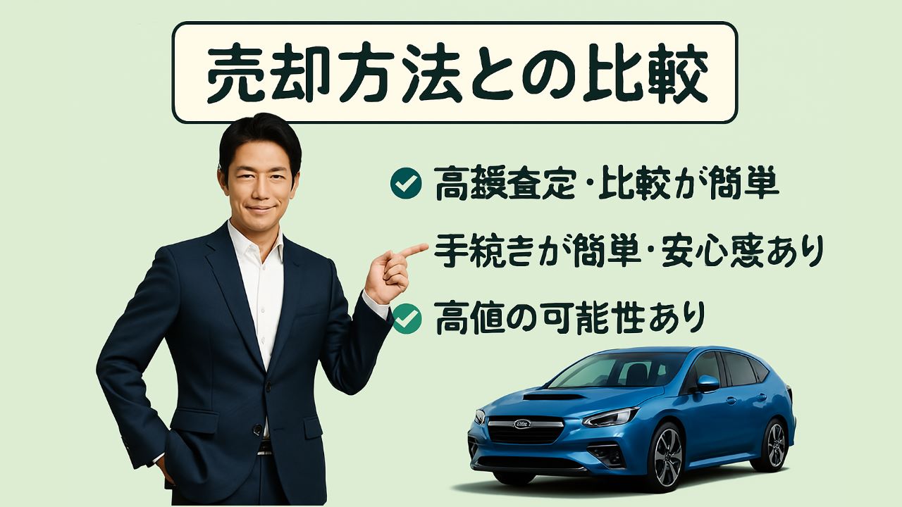 🔄他の売却方法との比較(表でわかりやすく)